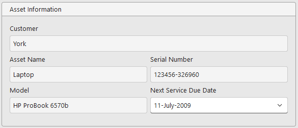 5. Asset Information